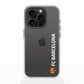 Funda móvil Clear oficial del FC Barcelona vertical blanca