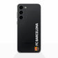 Funda móvil Clear oficial del FC Barcelona vertical blanca