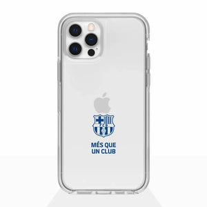 Funda móvil Clear Oficial FC Barcelona  Mes que un club  Azul