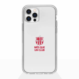 Funda móvil Transparente Oficial FC Barcelona Més que un club Rojo