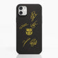 Funda Fibriva™ oficial del FC Barcelona con diseño amarillo y firmas