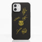 Funda Fibriva™ oficial del FC Barcelona con diseño amarillo y firmas