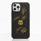 Funda Fibriva™ oficial del FC Barcelona con diseño amarillo y firmas
