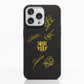 Funda Fibriva™ oficial del FC Barcelona con diseño amarillo y firmas