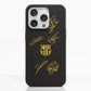 Funda Fibriva™ oficial del FC Barcelona con diseño amarillo y firmas