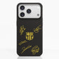 Funda Fibriva™ oficial del FC Barcelona con diseño amarillo y firmas