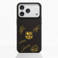 Funda Fibriva™ oficial del FC Barcelona con diseño amarillo y firmas