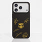 Funda Fibriva™ oficial del FC Barcelona con diseño amarillo y firmas