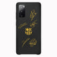 Funda Fibriva™ oficial del FC Barcelona con diseño amarillo y firmas
