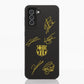 Funda Fibriva™ oficial del FC Barcelona con diseño amarillo y firmas