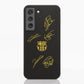 Funda Fibriva™ oficial del FC Barcelona con diseño amarillo y firmas