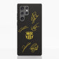 Funda Fibriva™ oficial del FC Barcelona con diseño amarillo y firmas