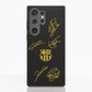 Funda Fibriva™ oficial del FC Barcelona con diseño amarillo y firmas