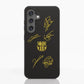 Funda Fibriva™ oficial del FC Barcelona con diseño amarillo y firmas
