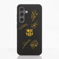 Funda Fibriva™ oficial del FC Barcelona con diseño amarillo y firmas