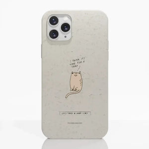 Maja Official White Fibriva™ Phone Case Design Nap-Cat