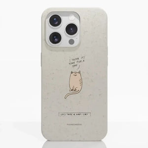 Maja Official White Fibriva™ Phone Case Design Nap-Cat