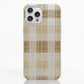 Funda móvil Hecha de Fibriva™ PC3D diseño con patrón vichy marrón