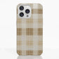 Funda móvil Hecha de Fibriva™ PC3D diseño con patrón vichy marrón