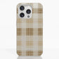 Funda móvil Hecha de Fibriva™ PC3D diseño con patrón vichy marrón