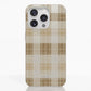 Funda móvil Hecha de Fibriva™ PC3D diseño con patrón vichy marrón