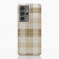 Funda móvil Hecha de Fibriva™ PC3D diseño con patrón vichy marrón