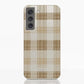 Funda móvil Hecha de Fibriva™ PC3D diseño con patrón vichy marrón