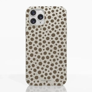 Funda móvil Hecha de Fibriva™ PC3D Diseño Lunares Mocha