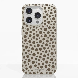 Funda móvil Hecha de Fibriva™ PC3D Diseño Lunares Mocha